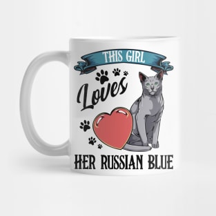 Russian Blue Cat Mug